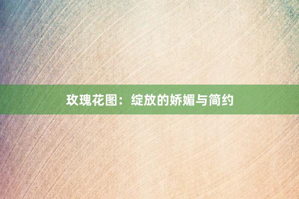 玫瑰花图：绽放的娇媚与简约